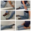 Preview for: "Getting wet while cleaning my bathtub in Jeans and black pantyhose"